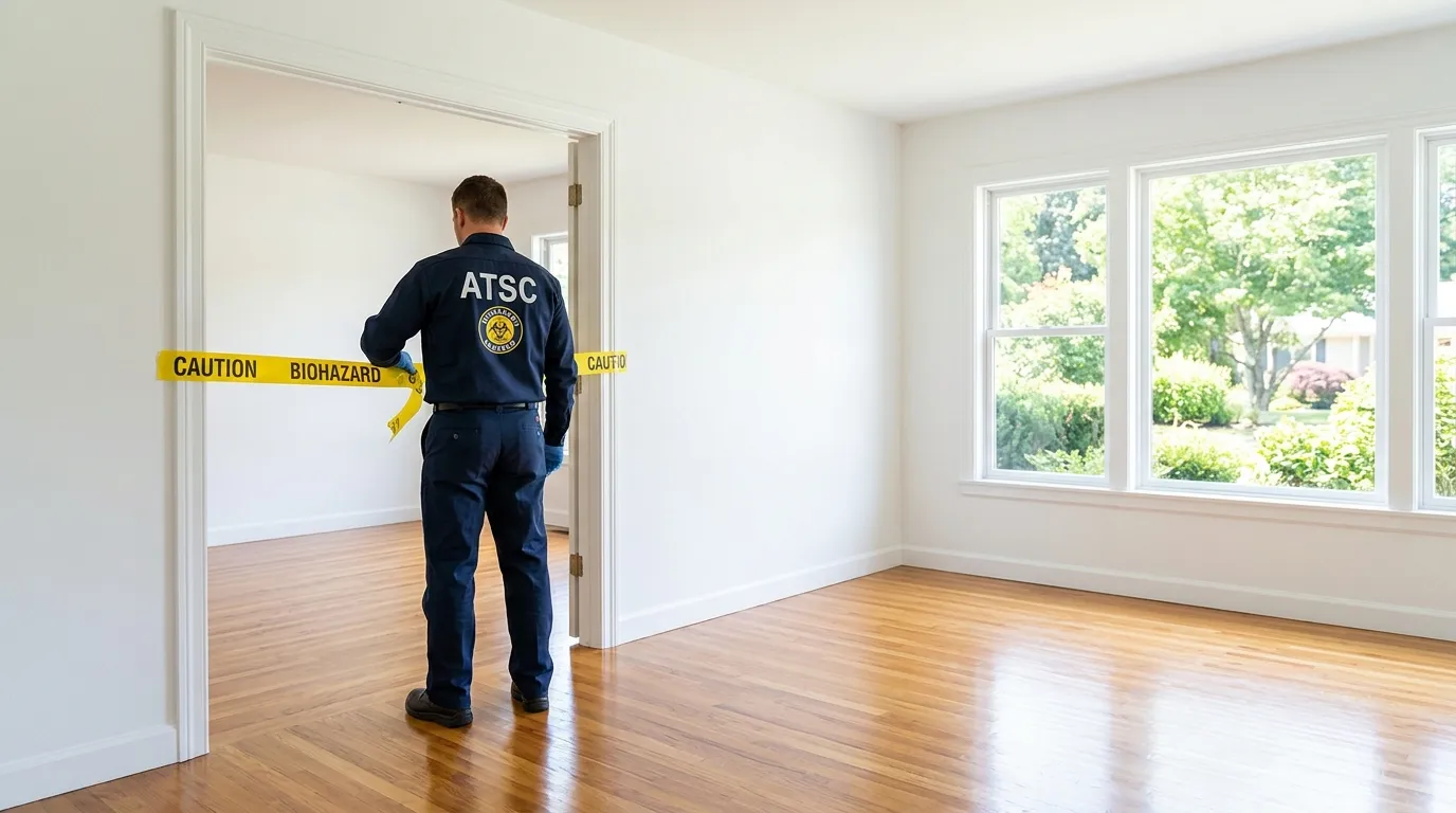 Certified biohazard cleanup crew performing Trauma Scene Cleanup in Franklin Park